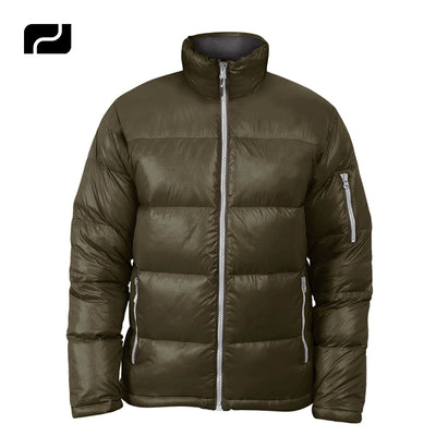 Winter Fashion Shiny Bubble Down Thick Coats Custom Logo Luxury Plain Blank Zip Lightweight Fashion Puffer Jacket