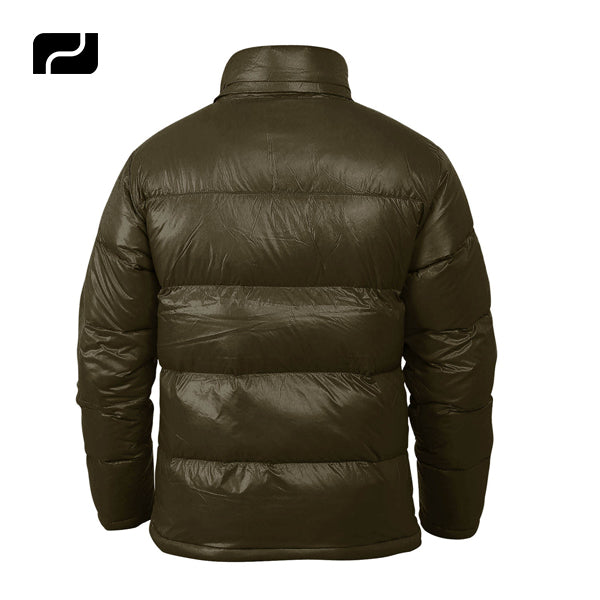 Winter Fashion Shiny Bubble Down Thick Coats Custom Logo Luxury Plain Blank Zip Lightweight Fashion Puffer Jacket