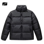 Black Puffer Jackets Bubble Puffer Coat Jacket for Men High Quality Puffer Down Jackets Cold Weather Winter Casual Knitted