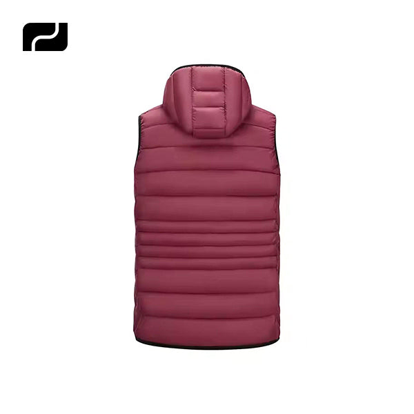 Hot Selling OEM Custom Men's Winter Warm Puffer Jacket Vest Casual Lightweight Solid Color Sleeveless Vest Jacket for Men