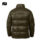 Winter Fashion Shiny Bubble Down Thick Coats Custom Logo Luxury Plain Blank Zip Lightweight Fashion Puffer Jacket