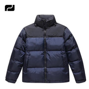 Black Puffer Jackets Bubble Puffer Coat Jacket for Men High Quality Puffer Down Jackets Cold Weather Winter Casual Knitted