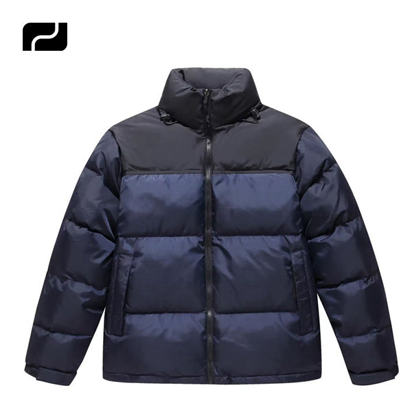 Black Puffer Jackets Bubble Puffer Coat Jacket for Men High Quality Puffer Down Jackets Cold Weather Winter Casual Knitted