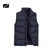 Custom Logo Men's High Quality Casual Vest Solid Sleeveless Plus Jacket Men Thickened Warm Custom Men Vest