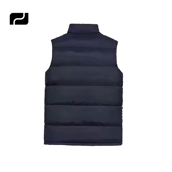 Custom Logo Winter New Fashion Vest Men Jackets Stand Collar Warm Puffer Sleeveless Jacket Outdoor Wear