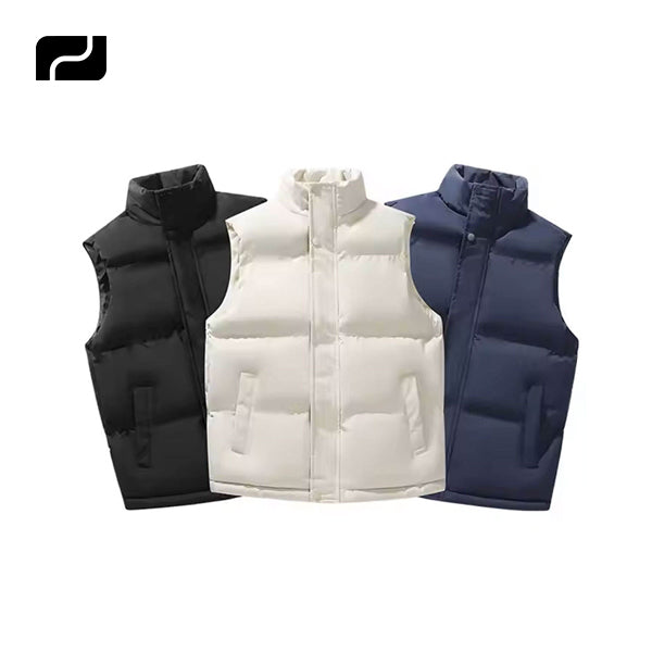 OEM Custom Design Sleeveless Bubble Jacket Winter Outwear Utility Jackets Mens Puffer Vest
