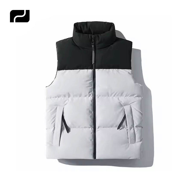 OEM Custom Design Sleeveless Bubble Jacket Winter Outwear Utility Jackets Mens Puffer Vest