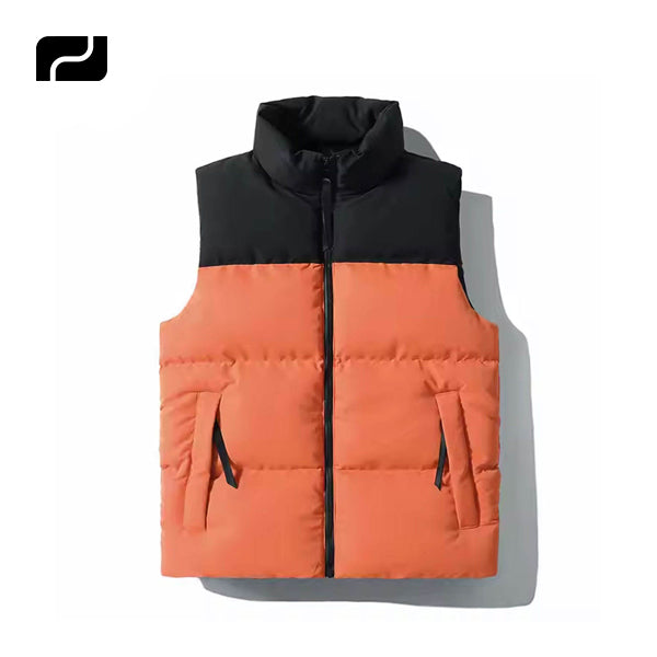 OEM Custom Design Sleeveless Bubble Jacket Winter Outwear Utility Jackets Mens Puffer Vest